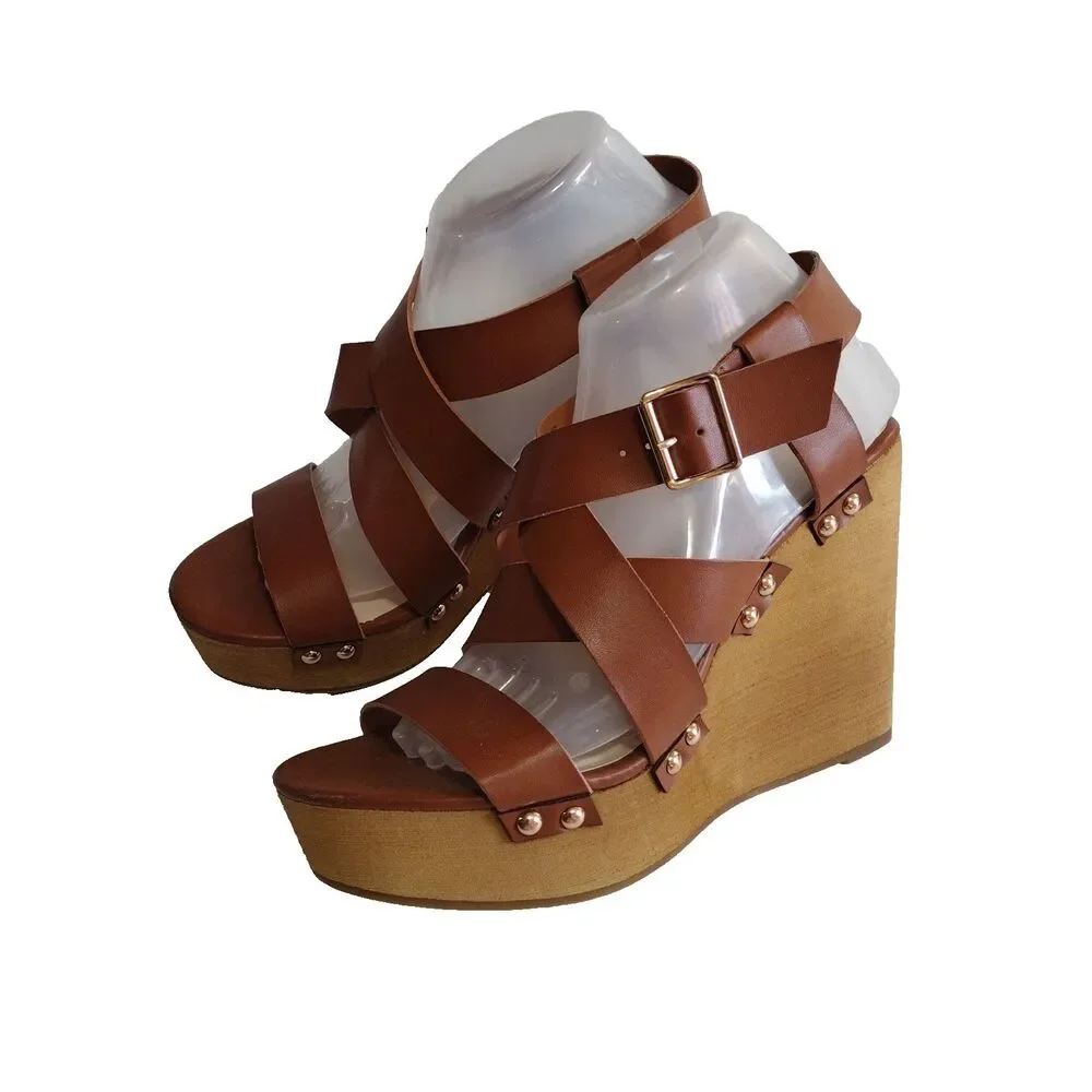 Fergalicious by Fergie Libby Strappy Wedge Stacked 4.5
